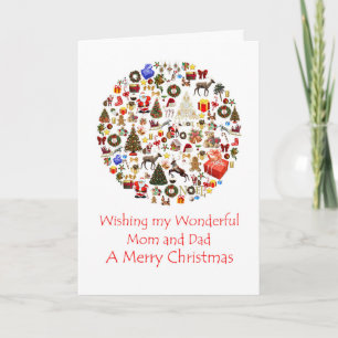 Festividades Mãe e Círculo Pai do Cartão de Férias de Natal