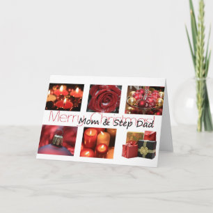 Festividades Mãe e Pai Feliz Cartão de Natal