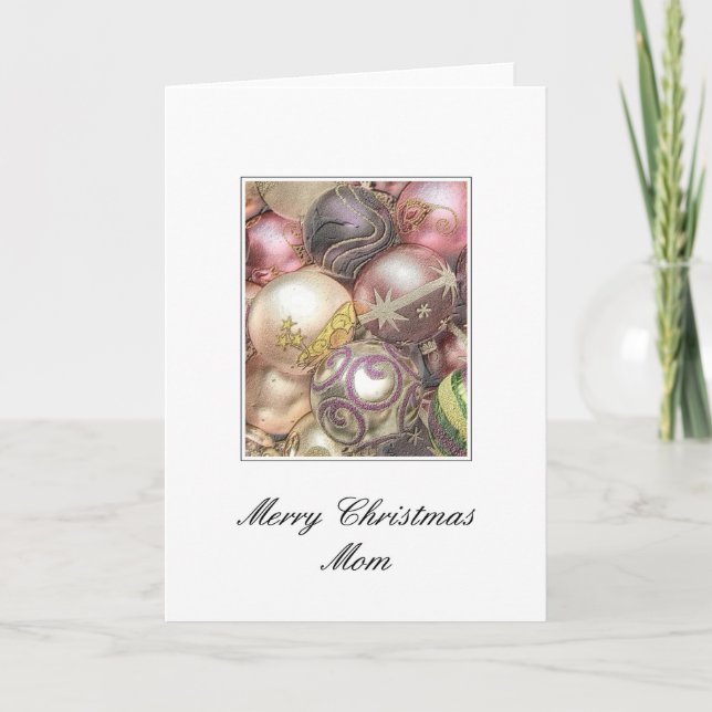 Festividades Mamãe Feliz Cartão de Natal (Frente)