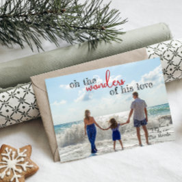 Festividades Maravilhas de seu cartão de Natal de amor