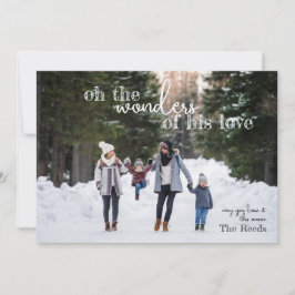 Festividades Maravilhas de Seu Cartão de Natal de Amor Quatro F