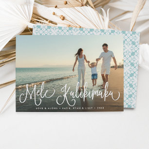 Festividades Mele Kalikimaka   Cartão com fotos de Férias do 
