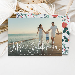 Festividades Mele Kalikimaka   Cartão com fotos de Férias do 