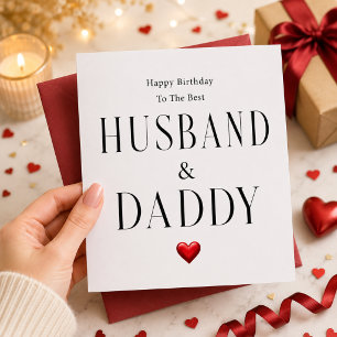 Festividades Melhor cartão de aniversário do marido e papai rom