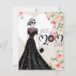 Festividades Melhor Mãe de Todos os Tempos Cartão do Dia das Mã