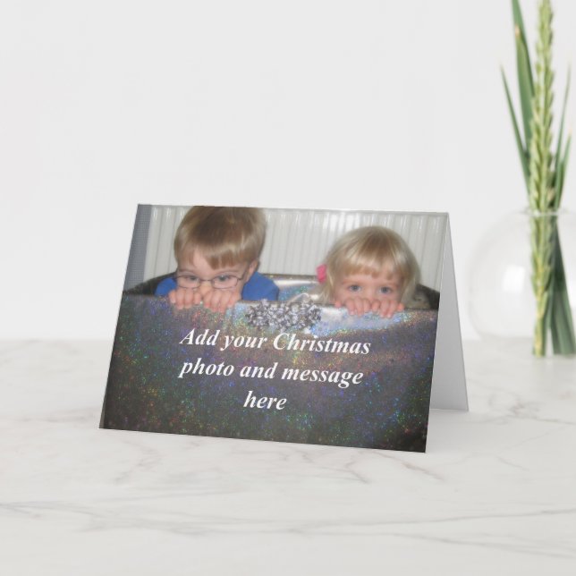 Festividades Melhor Natal Personalizado Qualquer Cartão de Carr (Frente)
