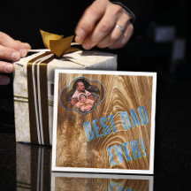 Melhor pai de todos pintado em madeira - cartão de