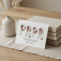 Melhor Pai do Mundo Cartão de Foto Personalizado |
