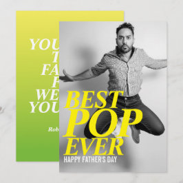 Festividades MELHOR POP NUNCA | Cartão de Dia de os pais engraç