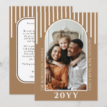 Mensagem de cartão de foto de Ano Novo moderno no 