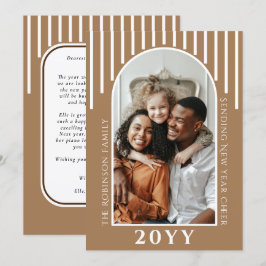 Festividades Mensagem de cartão de foto de Ano Novo moderno no 