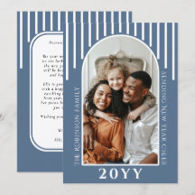 Mensagem de cartão de foto de Ano Novo moderno no 