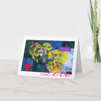 Festividades Mermaid Cat "Mercat" - Cartão De Dia de os namorad