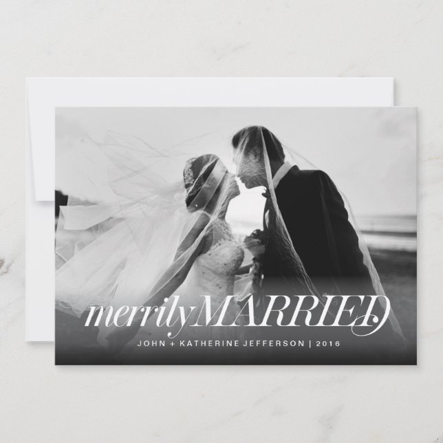Festividades Merrily Casou no Novo Cartão de Natal (Frente)
