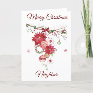 FESTIVIDADES MERRY CHRISTMAS PARA CARTÃO DE FERIADO *VIZINHO*