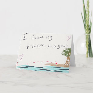 Festividades Meu cartão de Dia de os namorados do tesouro