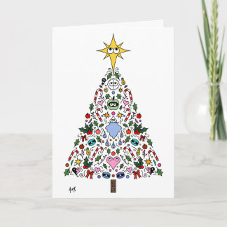 Festividades Milagre do cartão de Natal de despertar o branco