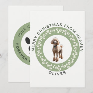 Festividades Minimalista Cartão de Natal com Foto de Memorial d
