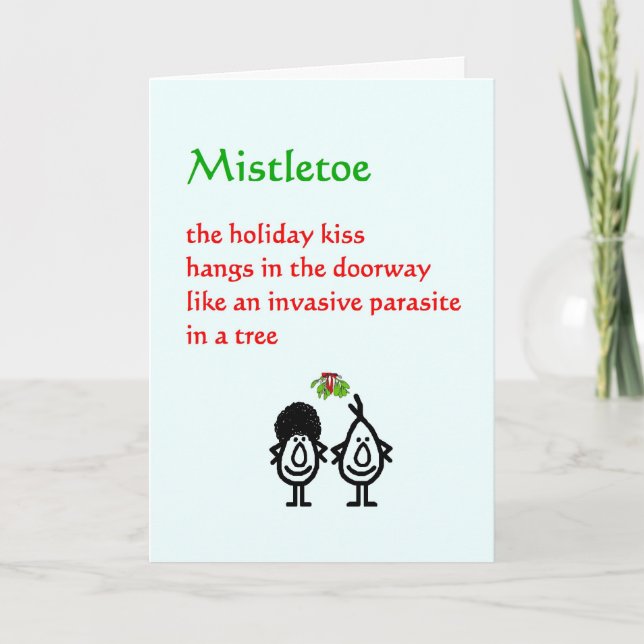 Festividades Mistletoe - O Cartão de Natal (Frente)