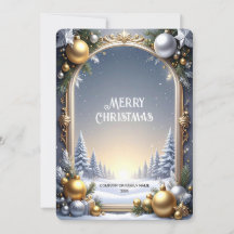 Moldura de Natal Cartão de Férias