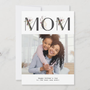 Festividades MOM cartão de dia de as mães feliz moderno