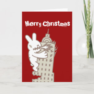 Festividades Monster Bunny está chegando o cartão de Natal