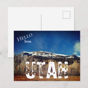 Festividades Montanhas Wasatch, cartão postal de Utah