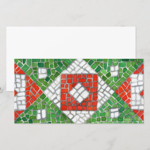 Festividades MOSAICO DE FÉRIAS Cartão Plano 8x4 / Horizontal