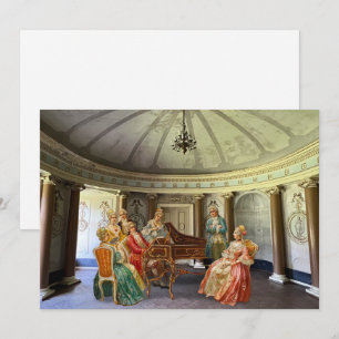 Festividades Mozart Reproduzindo Cartão de Férias Planas do Arg