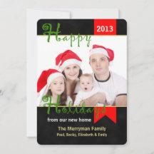 Mudança de Endereço Cartão de Natal Foto Apartamen