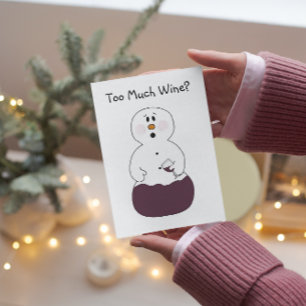 Festividades Muito Cartão de Natal De Vinho