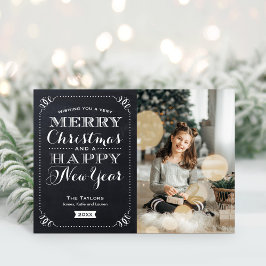 Festividades Muito Feliz Cartão de Saudação de Foto Dobrado de 