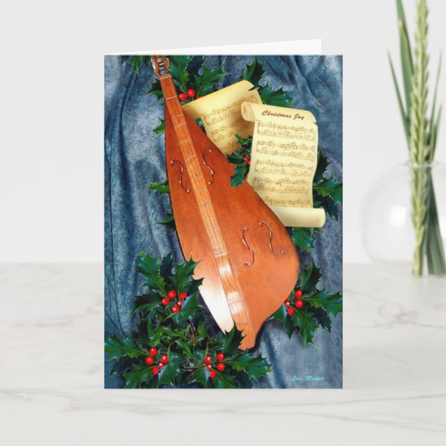 Festividades Música do cartão de Natal (Frente)