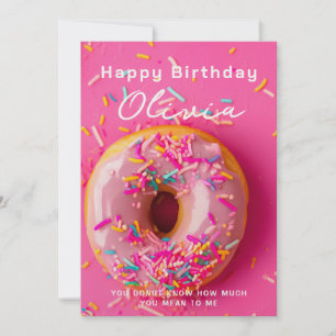 Festividades Namorado Namorada Donut Rosquinha Cartão de Aniver