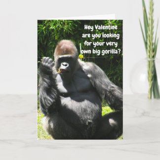 Festividades NAMORADOS DE SER O SEU GRANDE cartão GORILLA