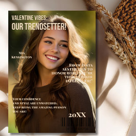 Festividades Namorados Vibes: Cartão de tributo do Trendsetter