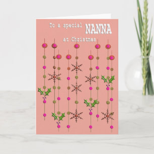 Festividades Nanna especial no cartão de Natal