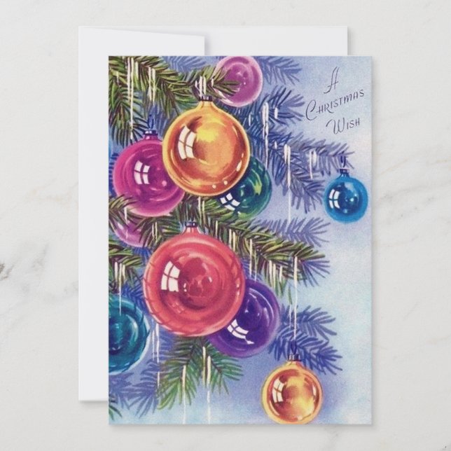 Festividades Natais vintages de introdução adicionam cartão de  (Frente)