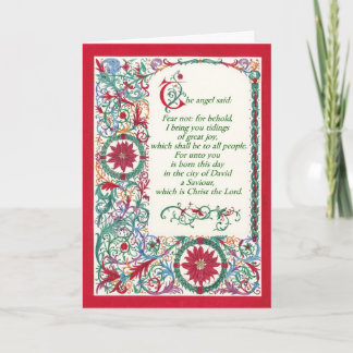 Festividades Natal ~ Cartão de Saudação Florentine Scrollwork