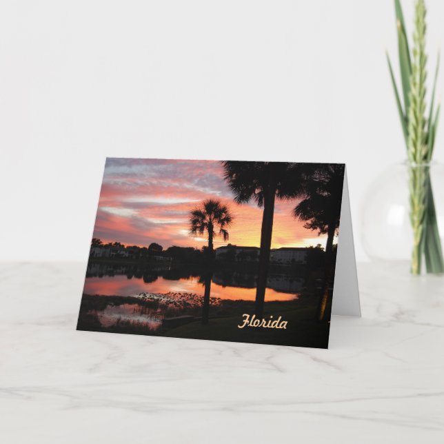 Festividades Natal do cartão de Florida (Frente)