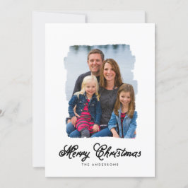 Festividades Natal Moderno Pintado | Cartão com fotos de Férias