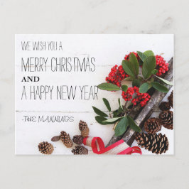 FESTIVIDADES NATAL RÚSTICO DO MERCADO | CARTÃO POSTAL DE FOTO D