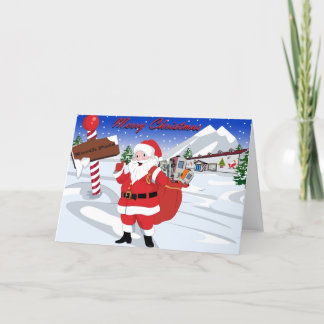 Festividades Natal RV e Férias com Cartão de Papai noel