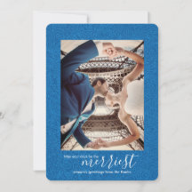 Nebulosa Paisley azul, cartão de Natal