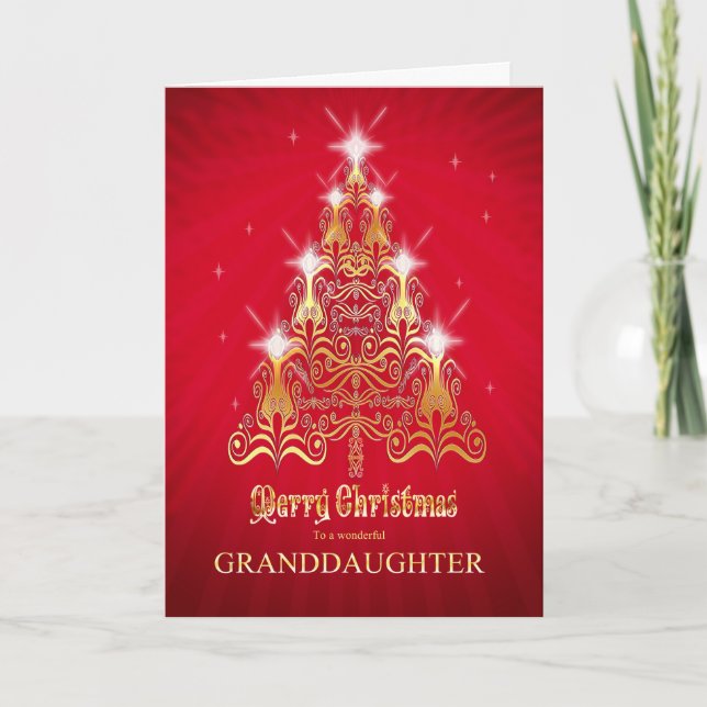 Festividades Neta, cartão da árvore de Natal (Frente)