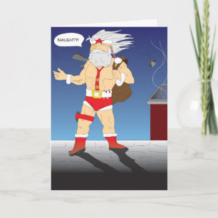 Festividades Nick "Naughn or Nice" Cartão de Natal