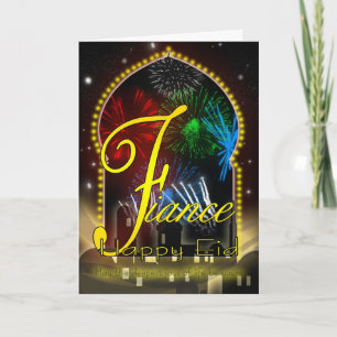 Festividades Noivo - cartão do dia de Eid - Eid feliz