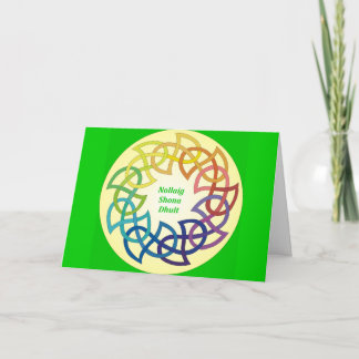 Festividades Nollaig Shona Dhuit - cartão de Natal irlandês