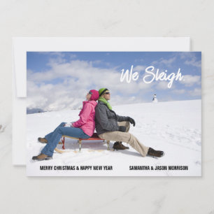 Festividades Nós Dormimos Engraçado Cartão com fotos de Natal