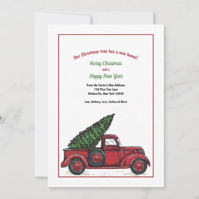 Festividades Nova casa para o cartão de Natal (Frente)